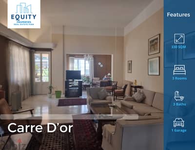 330 SQM Apartment For Sale In Carre D'or Achrafieh شقة للبيع #JZ155224