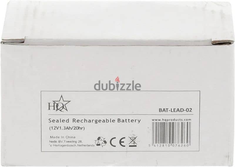 HQ 12v , 1.3 Ah sealed lead acid battery 1