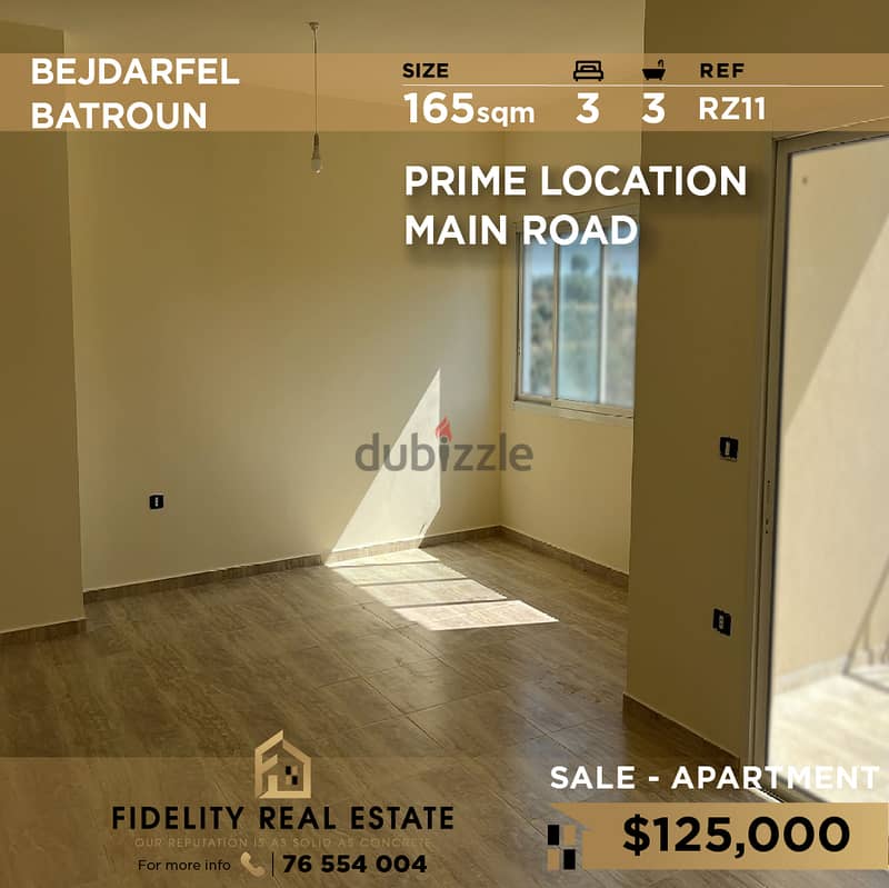 Apartment for sale in Bejdarfel RZ11 شقة للبيع في بجدرفل 0