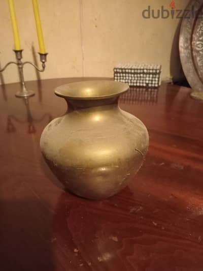 Brass jar 15cm heavy