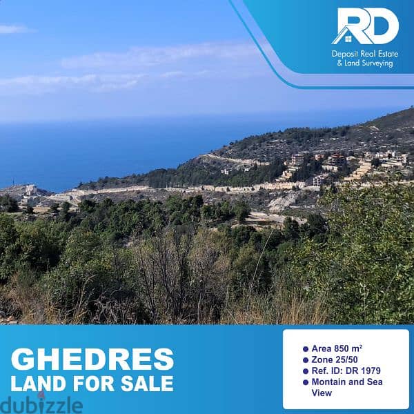 Land for sale at Ghedres - أرض للبيع في غدراس 0