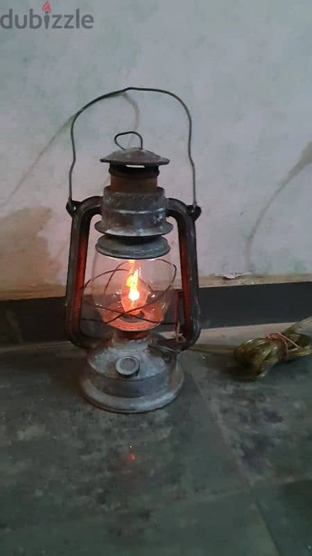 antique lux electric cande lampl  220 volt 1