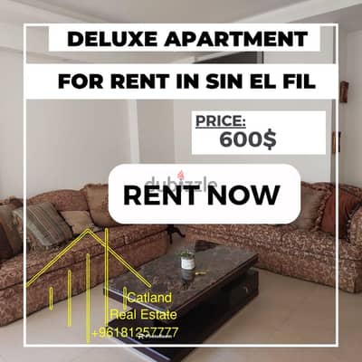 3 Bedroom Furnished apartment for rent in Sin El Fil 500$