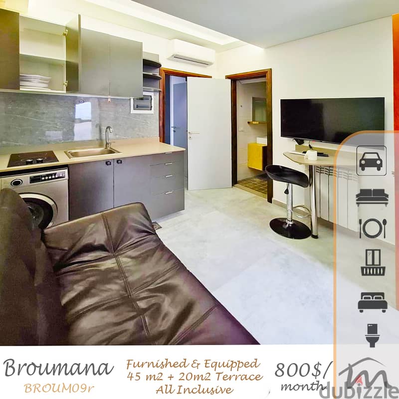 Broumana | ALL INCLUSIVE / NO ADDITIONAL COSTS | Terrace | Furnished 0