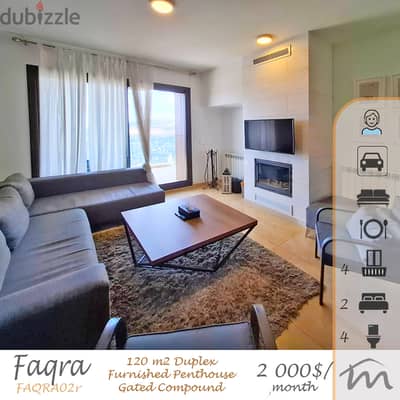 Faqra | Signature Touch | Fully Furnished 2 Bedrooms Penthouse Chalet