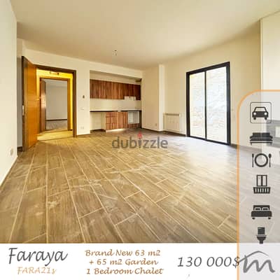 Faraya | Brand New 65m² Chalet + 65m² Garden | Catchy Investment