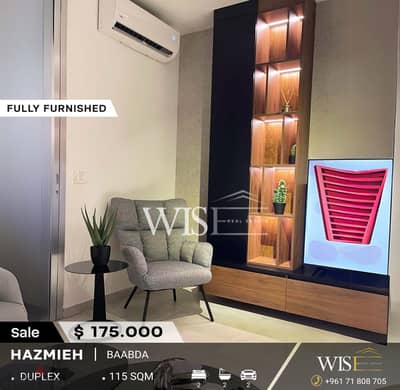  115 SQM fully furnished Duplex for SALE in Hazmieh-Ma