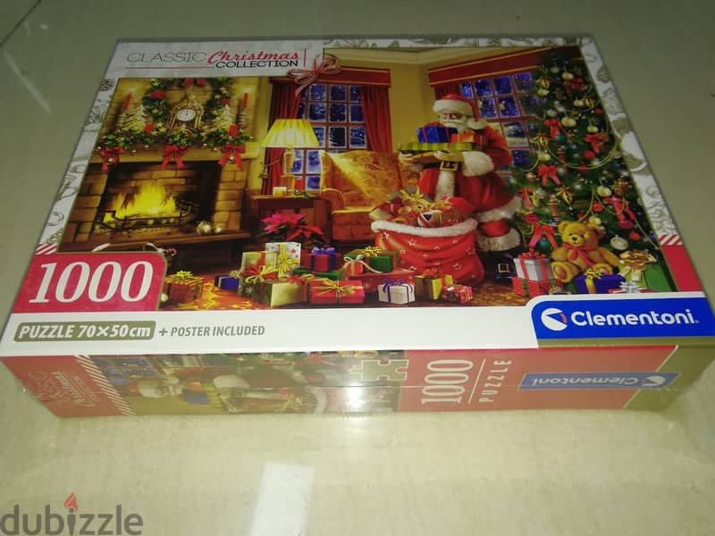 "Santa s visit" 1000pcs puzzle by Clementoni made in italy new sealed 2