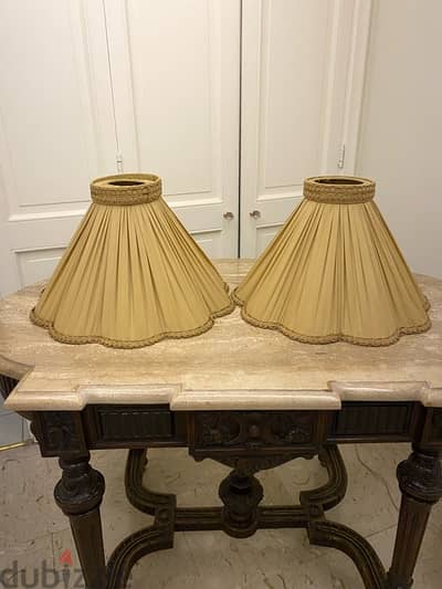 Two lamp shades