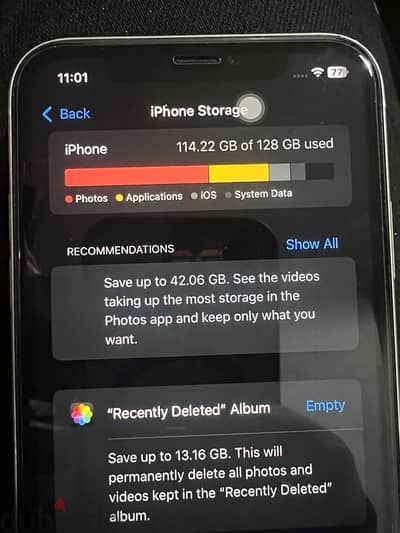 iphone 11 , 128 g , used like new