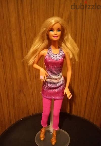 Barbie LOVES GLITTER NAILS Mattel2010 Good doll Bend legs+Outfit+Shoes