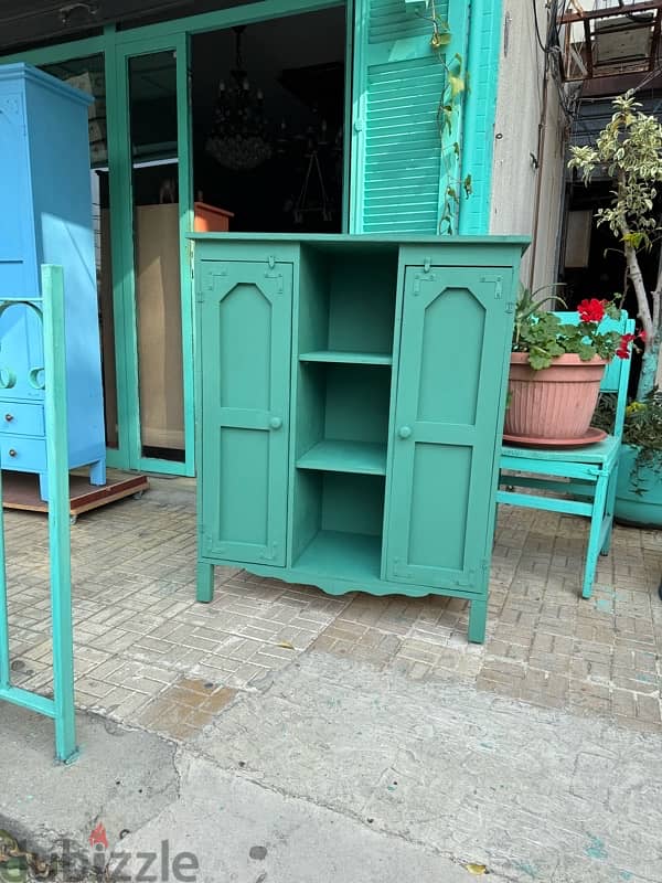 wood red cabinet 1