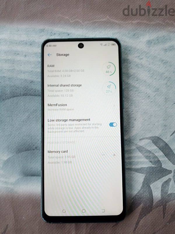 tecno spark8 pro 128gb 4+2=6 ram 7