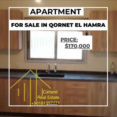 Brand New Apartment for sale in Qornet El Hmara for 170,000$