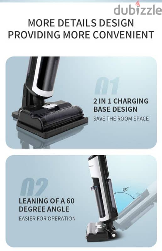 Liectroux i7 Pro Cordless Wet Dry Vacuum Cleaner, Self-Cleaning 4