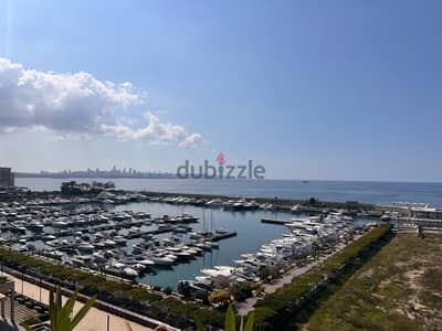 one bedroom with full marina view for rent waterfront dbayeh