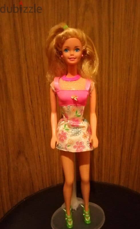 Barbie FLOWER FUN Vintage Mattel Rare Good doll Bend legs twist'n turn 0