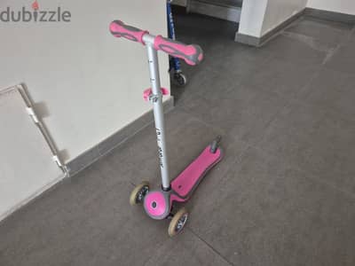 Scooter for a child.