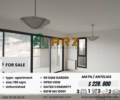 190 sqm Apartment for sale in Antelias