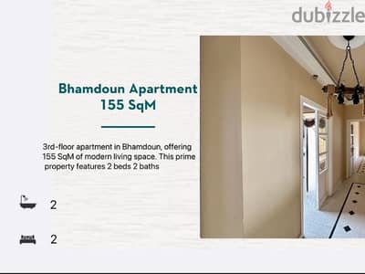 Spacious Apartment In Bhamdoun Ref#JJ202214