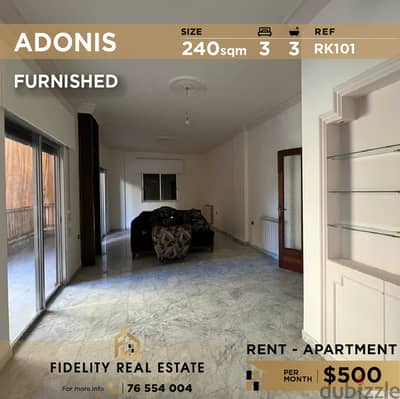 Apartment for rent in Adonis RK101 شقة للإيجارفي أدونيس