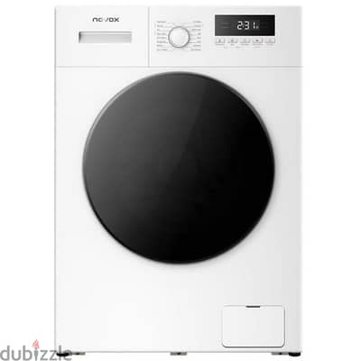 Washer Novox 9kg White غسالة نوفوكس باب سفلي