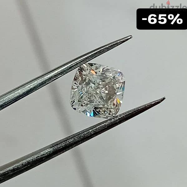 certified diamond cushion 3.01 ct. H Si1 0