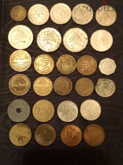 old lebanese coins