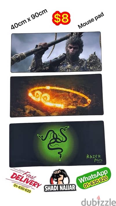 mouse pad 40cm x 90cm $8