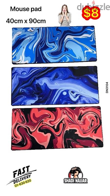 mouse pad 40cm x 90cm $8 9