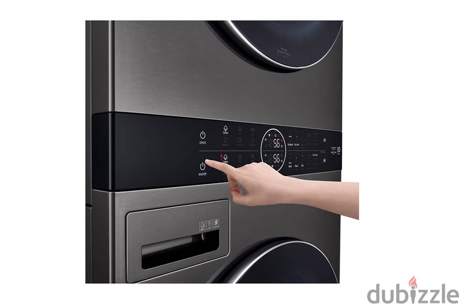 21/16 Kg LG WashTower Dark Silver Washer Dryer AI غسالة مع نشافة 4