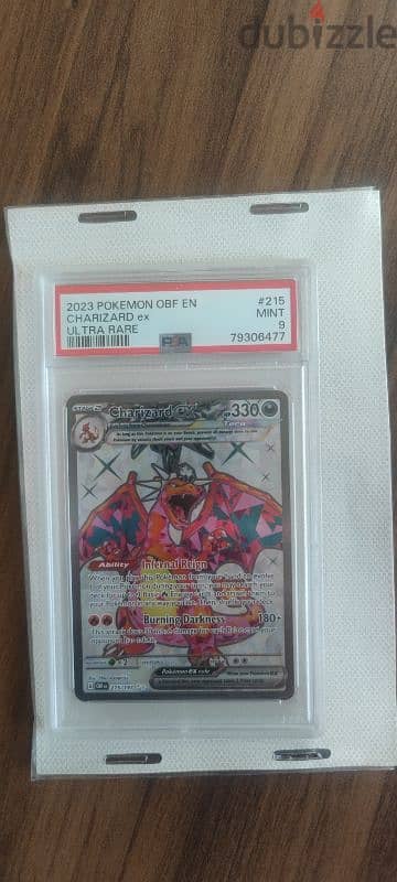 Pokemon Charizard EX #215 PSA 9 2