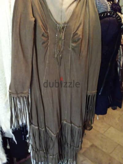 brown din dress