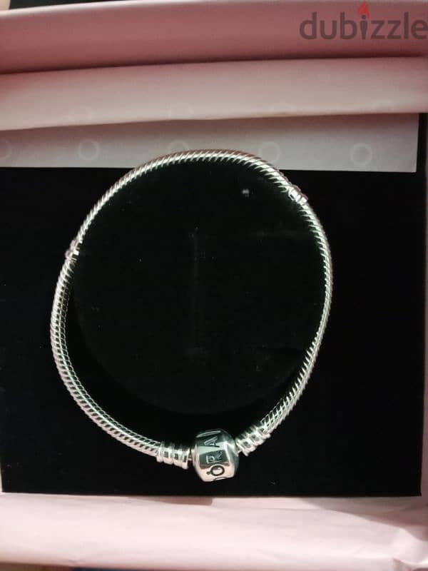 Pandora Moments Barrel Clasp Snake Chain Bracelet 1