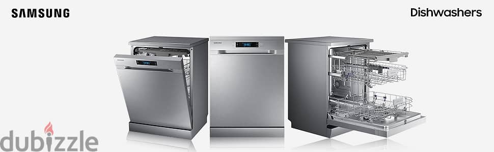 Samsung DW60M5070FS Freestanding Dishwasher Silver جلاية صحون اطباق