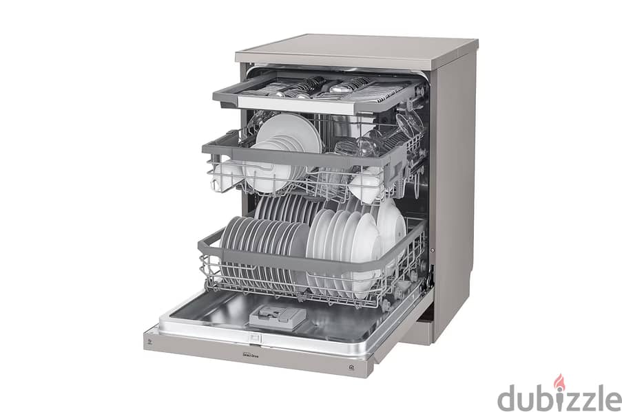 DFB425FP LG DISHWASHER INVERTER جلاية صحون واطباق ال جي فضي انفرتر 3