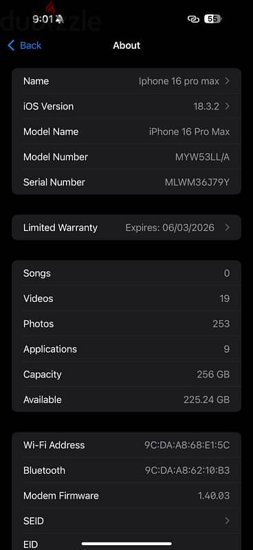 Apple warranty till 3/2026