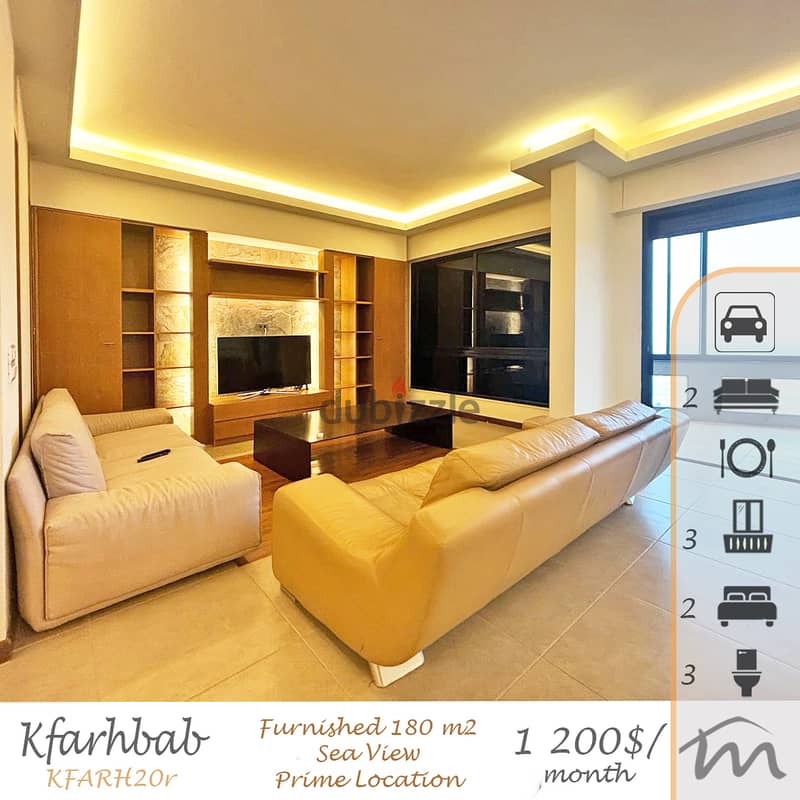 Kfarehbab | Signature | Prime Location | 180m² Ap | Panoramic Sea View 0