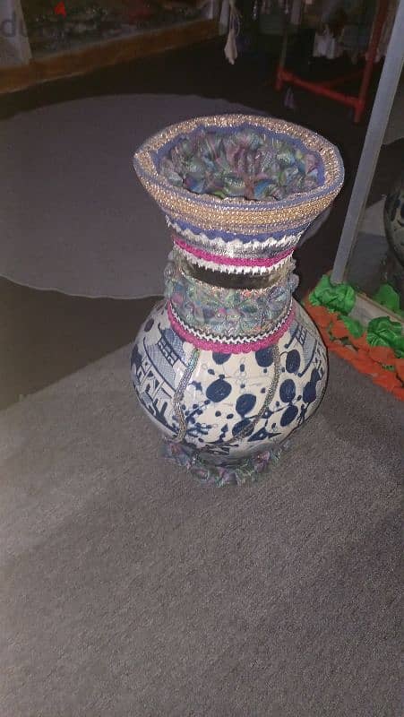 vase porcelaine صنع الهند فاز بورسلين 2