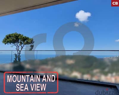 amazing mountain and sea view in broummana/برمانا REF#CB119446