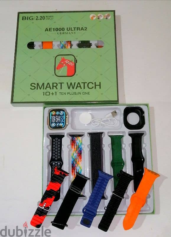 ULTRA 2 smart watch + 10 straps + selcon cover 2