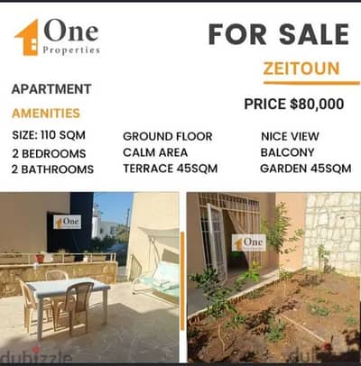 APARTMENT FOR SALE IN ZEITOUN