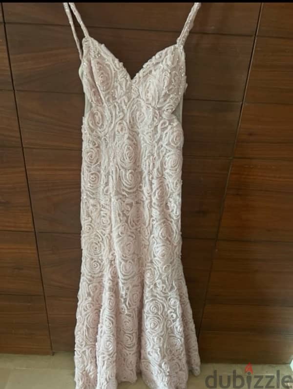 light pink special occasion dress 0