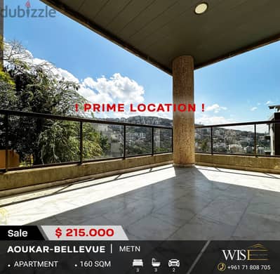 160 SQM Apartment for SALE in Aoukar-Bellevue !