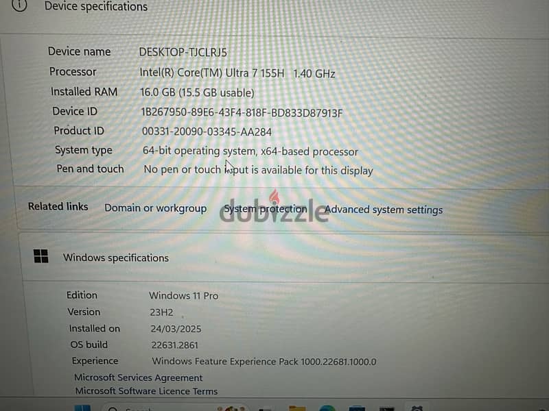 Lenovo E14 core ultra 7 16gb ddr5 2