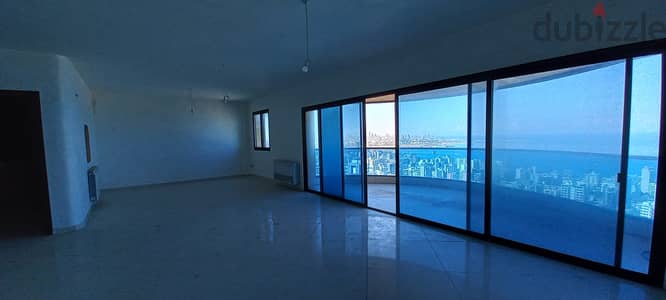 Apartment with open sea view in Jal el Dib for rent شقة مطلة على البحر