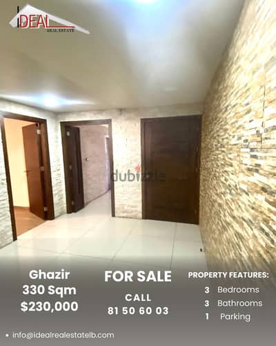 Apartment for sale in Ghazir شقة للبيع في غزير