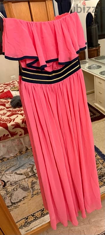 Hot Pink Women’s Dress Size 36 ( S ) Fits M New Condition With Tags