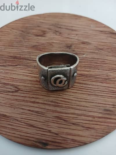 antique real silver ring