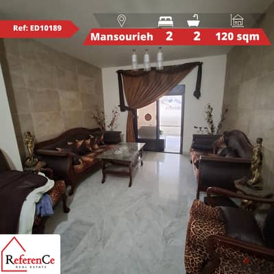 Aparmtent in Mansourieh for sale شقة للبيع في المنصورية